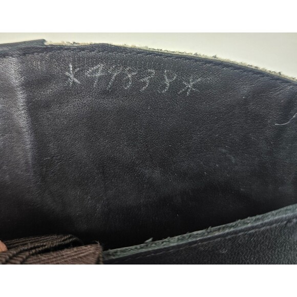 GOLDEN GOOSE Tall Leather Boots Clamp Heel Black Women's 38 US 7, 7.5 Equestrian - Picture 10 of 16